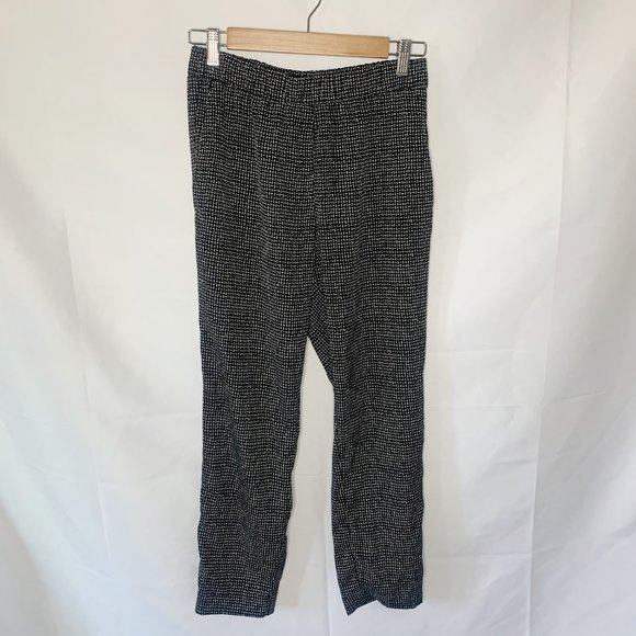 H&M Black and White Trousers Size 6 - Picture 2 of 6
